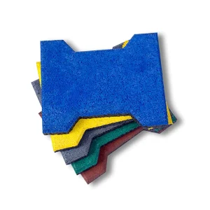 Anti Slip Wear Resistance Rubber Brick Pavers Interlocking Rubber Floor Tile Outdoor Rubber Tiles