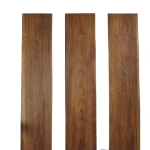 Anti Slip Wear Resistant Modern Wood Grain Rigid Core PVC Plastic Plank Interlocking Click Lock Vinyl Brown SPC Flooring