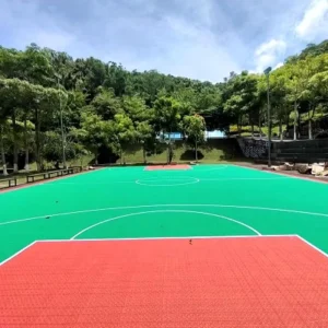 Anti-Slip Wear-Resistant Outdoor Multi-Sport Floor Tile PP Recreation Centers Schools