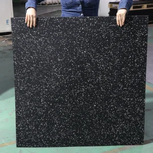 Anti-Slip Wear-Resistant Shock-Absorbing High-Density Rubber Gym Floor Tile for Commercial and Home Fitness