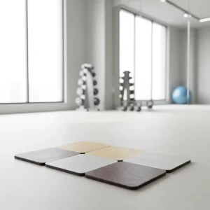 Anti-Slip Wood Grain Foam Rubber Granule Flooring Puzzle Mat 1 cm Thick