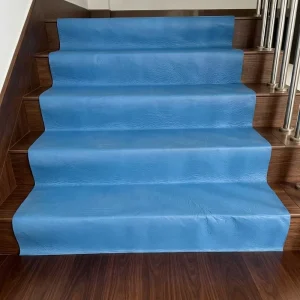 Anti Slipping Wear Resistant Recycled Polyester Painter Felt Floor Protector Breathable Blue PE Film Waterproof Floor Cover Roll