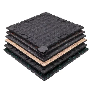 Anti-Static Eco-Friendly Non-Slip Rubber Gym Flooring Mat 100x100cm EPDM Granules