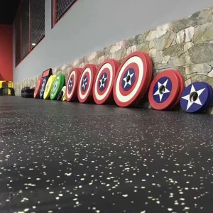 Anti Vibration Shock Absorber EPDM Speckles Rubber Mats Flooring for Gym Ice Rinks Home Use Shooting Range