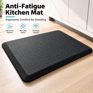 Anti-fatigue Kitchen Mat with a Maze Pattern to Relieve Foot Pressure and Provide slip Resistance