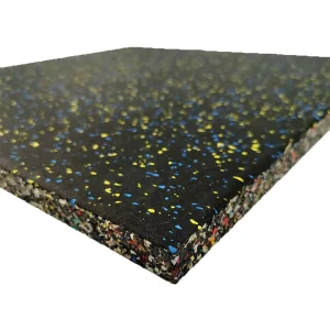Anti slip Indoor Composite Rubber Floor Tiles for Gym Gym Rubber Flooring