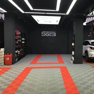 Anti slip and Waterproof PP Plastic Interlocking Garage Floor Rubber Garage Floor Warehouse Garage Floor