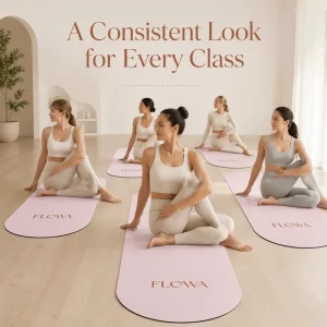 Arch Shape PU Rubber Yoga Mat Set with Matching Strap, Bag, and Accessories