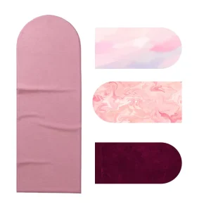 Arched Yoga Mat Towel, Eco-Friendly Microfiber, Anti-Slip Grip Pattern, 183cm, for Hot Yoga and Pilates