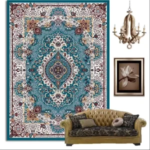 Area Rug Carpet Mats for Living Room Bedroom Anti slip Turkish Style Decorative Rugs Carpet