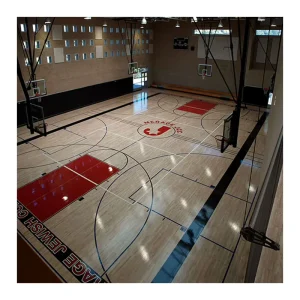 Arenas and Gymnasiums Multi function Sports Flooring Indoor Basketball Badminton Court Maple Flooring Systems