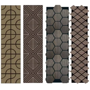 Art Wood Acoustic Panel Interior Wall Decoration Sound Insulation Wall Acoustic Board for Commercial Space