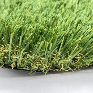 Artificial Turf Rug Non-toxic Polyethylene Nylon Grass Mat With Rubber Back Drainage Holes 1.2″ Pile 3/8″ Gauge