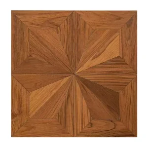 Artistic Parquet Series Traditional White Oak Black Walnut Multilayer Engineered Parquet Flooring T&G Installation