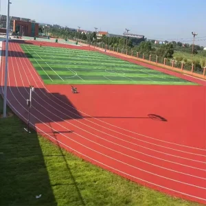 Athletic Running Track Floor on Site or Prefabricated Running Track for 400 Meter Stadium Sport Fields