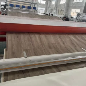 Automatic PLC Control Plastic Making Machine WPC Decking Board Extrusion Line PVC Floor Sheet Production Line
