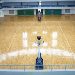 Avant Sports Basketball Indoor Flooring FIBA 3X3 Maple Flooring Systems Badminton Sports Tiles Sports Flooring Solid Wood Floor