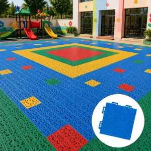 BG980 Soft Connection 25-Grid Mat for Kindergarten Non Slip Fall Resistant Easy to Clean