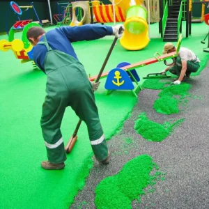 BL-301 Wet Pour EPDM SBR Rubber Granules Surfacing Floor Tartan Table Tennis Rubber Flooring for Artificial Grass Filling