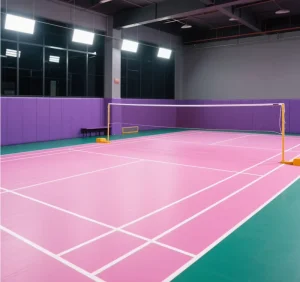 BWF-Applied Portable Indoor Plastic Badminton Court Mat