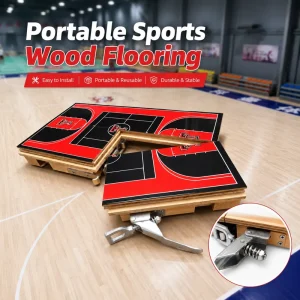 BWF Certified FH Brand Basketball Interlocking Floor Tiles Anti Slip High Friction Optimal Grip Shock Absorption Eco Friendly