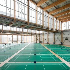 BWF Certified Non Slip Shock Absorption Professional Tournament Grade PVC Sports Badminton Flooring