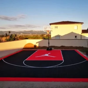 Backyard Basketball Volleyball Court Flooring Interlocking Plastic Floor Tiles for Indoor Outdoor Use