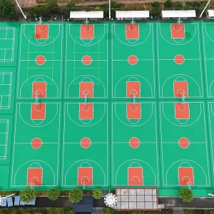 Backyard Makeover Basketball Court PP Flooring Tiles Portable Outdoor Sports Ground Solution