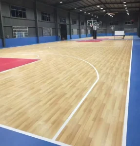 Badminton Court Mat Manufacturer 4.5 mm Thickness Sport Floor Vinyl Roll Resilient PVC Flooring for Badminton Court