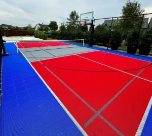 Badminton Multi functional Court Plastic PP Tiles Eco Friendly Shock Absorption Anti Slip Anti Bacterial Home Yard Easy