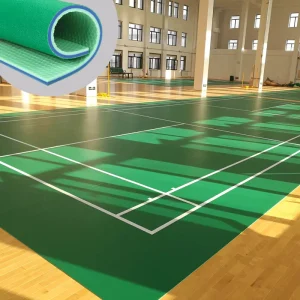 Badminton Sport Indoor Sports Flooring Portable Basketball Court Sports Flooring PVC Badminton Court Carpet