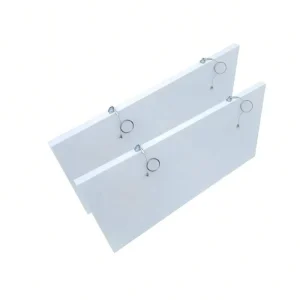 Baffle Ceilings Acoustical Baffles Fiberglass Acoustic Ceiling Panels 600x1200mm Strip Wave Frameless Wood Look