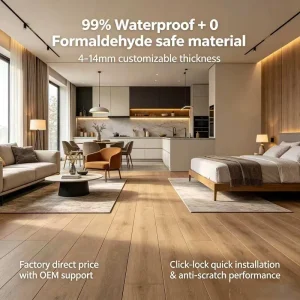 Basket Weave Pattern SPC Flooring Artistic Geometric Design Waterproof Rigid Core Luxury Vinyl Tile for Boutique Shop