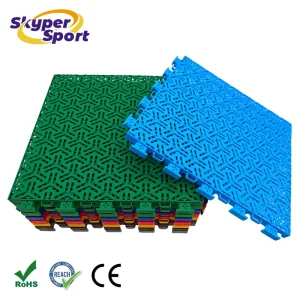 Basketball Court Flooring Suspended Interlocking Tiles for Outdoor Basketball Court Durable Waterproof
