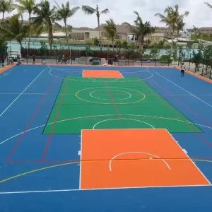 Basketball Court Mat and Volleyball Interlocking Outdoor Indoor Floor Tiles