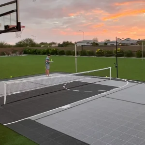 Basketball Court Set for Outdoor Fun Customized Logo Athletic Floors Included Floating Floor Fullcourt Basketball Court