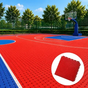 Basketball Court TPE Modular Floor Tiles for Indoor Outdoor
