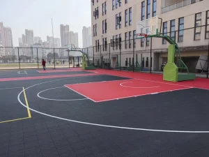 Basketball Court Tile PP Material Suspended Flooring Interlocking Floor Tiles Basketball Court
