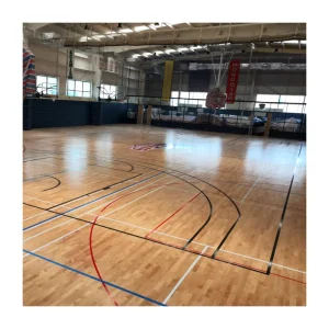 Basketball Floor Futsal Court Indoor Basketball Wood UV Varnish Sports
