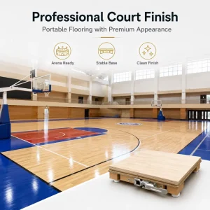 Basketball Indoor Court Protection Injury Prevention Acoustic Silent Non slip Dance Studio Yoga Room School Interlocking Wood