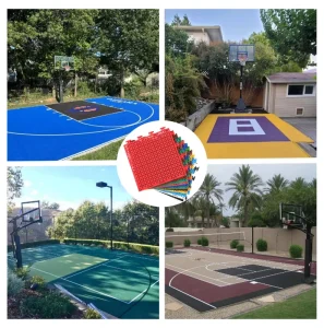 Basketball Interlocking Floor Tiles 3×3 Plastic Outdoor Eco-Friendly Wear Resistant Anti-Slip