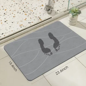Bathroom Eco-Friendly Bath Mat Quick-Drying Diatomite Earth Stone Bath Mat
