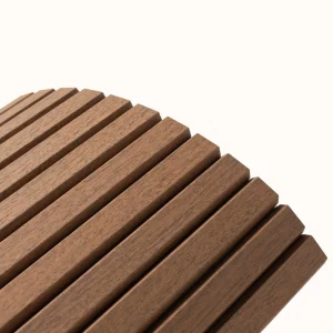 Bendable Fluted Wood Slat Acoustic Panels Flexible Tambour Wood Panel Curved Wall Cladding Office Hotel Interior Decor Panel