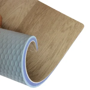 Best Selling PVC Indoor Sport Court Floor Anti Slip Waterproof Wood Pattern Vinyl Flooring For School Gym Glue Installation