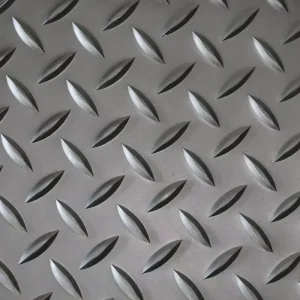 Black Anti-Slip Non-Toxic Workshop Car Diamond Willow Leaf Rubber Floor Roll Mat