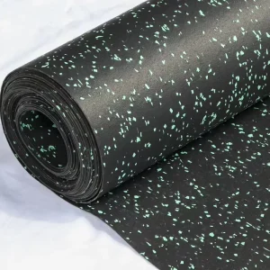 Black EPDM Anti-Slip Wear-Resistant Rubber Floor Roll, 1.5-12mm