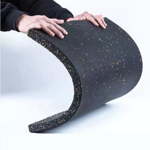Black EPDM Rubber Flooring Gym Floor Fitness Rubber Roll Waterproof Indoor 12mm Thick Rubber Flooring Rolls
