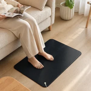 Black Fine Sand Grain PU Leather Grounding Mat Conductive Anti-Static Earthing Pad for Office Home Use Factory Direct Supply