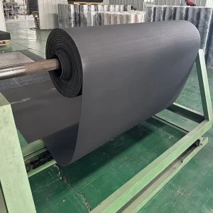 Black High Density 2mm Gym Flooring 20% EPDM Rubber Mat Rolls Custom Size