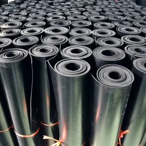 Black High Voltage Distribution Room Flooring Insulating Rubber Mat Shock Absorption Wear Resistant Rubber Sheet